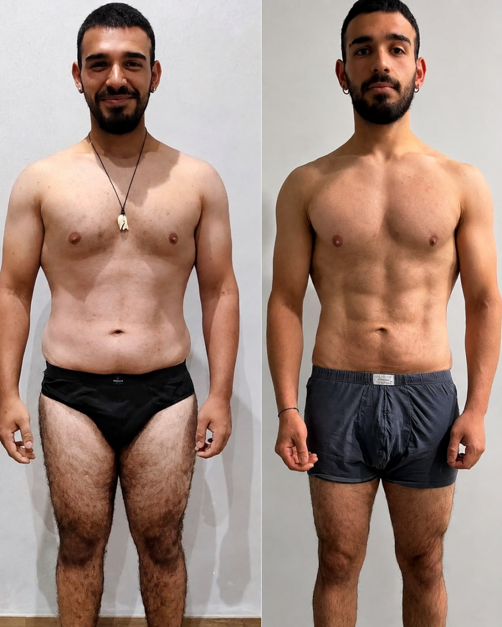 Prima e dopo di un percorso di ricomposizione corporea